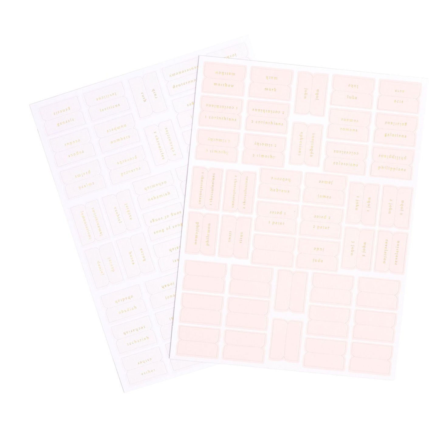 Blush and Cream Bible Tabs- Small