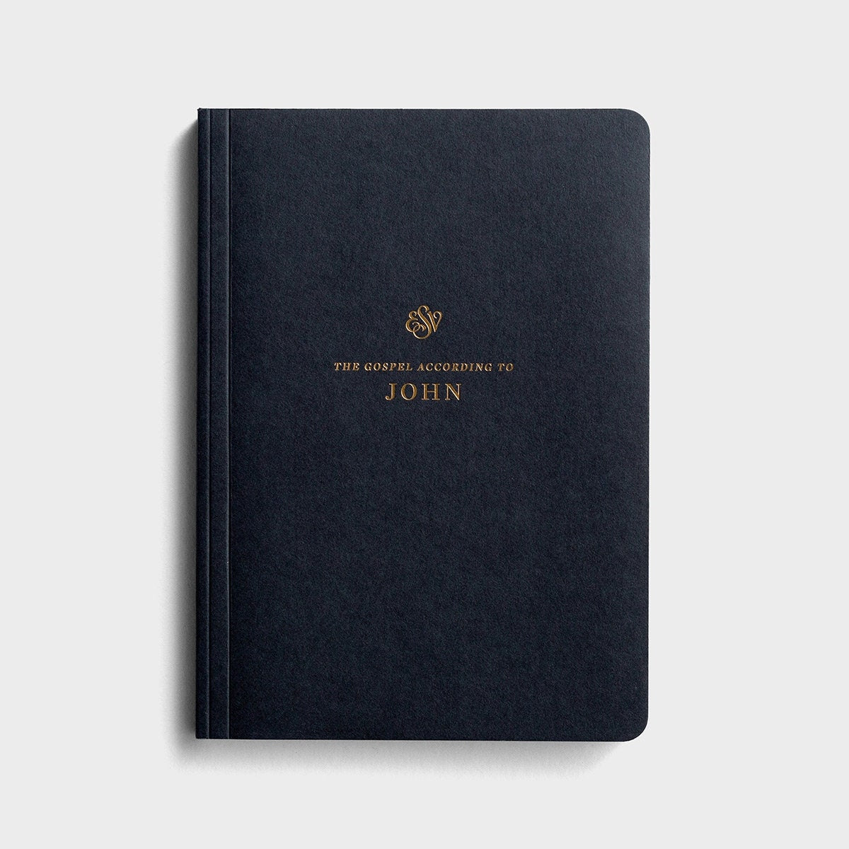 Gospel of John journal, Black Cover, Gold Foil Lettering, ESV